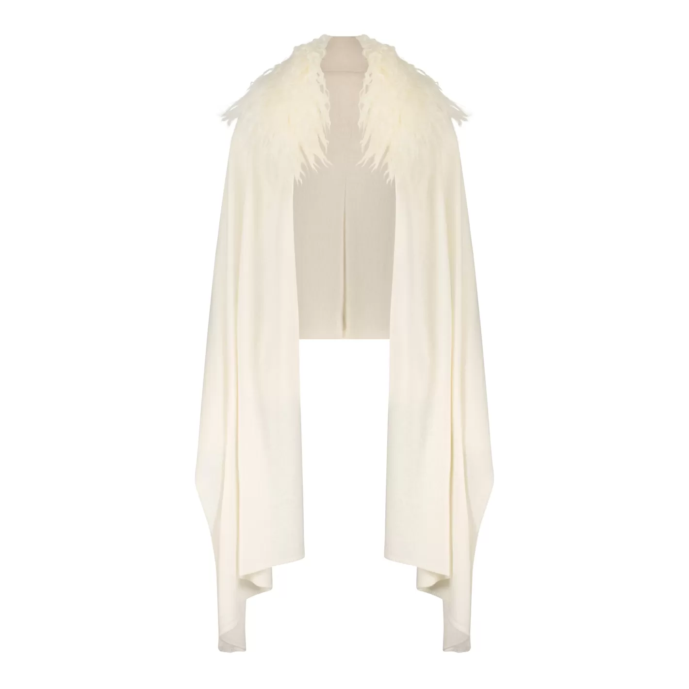 Women GORSKI Montreal Select Cashmere And Merino Wool Blend Stole With Select Mongolian Lamb Trim
