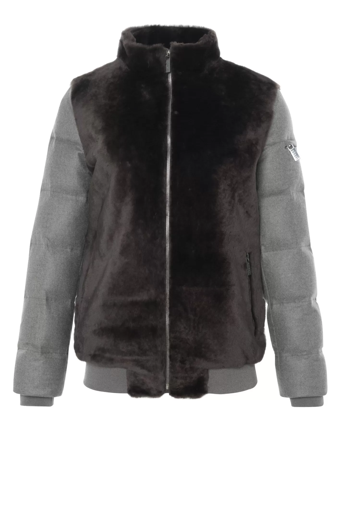 Women GORSKI Montreal Select Shearling Lamb Jacket With Loro Piana Cashmere & Wool Down Sleeves And Back